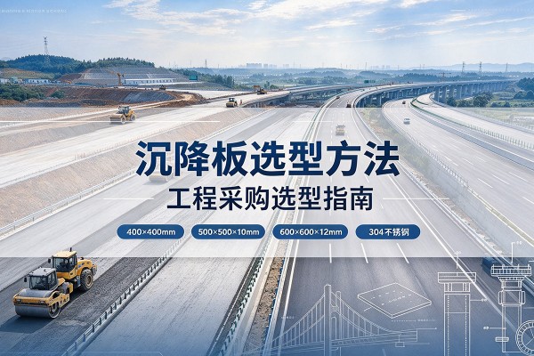 道真沉降板选择方法