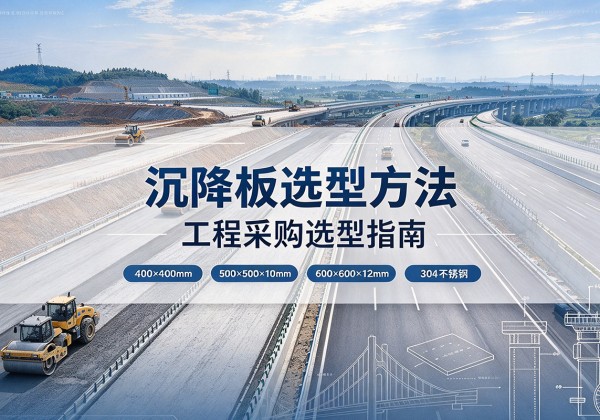 道真沉降板选择方法